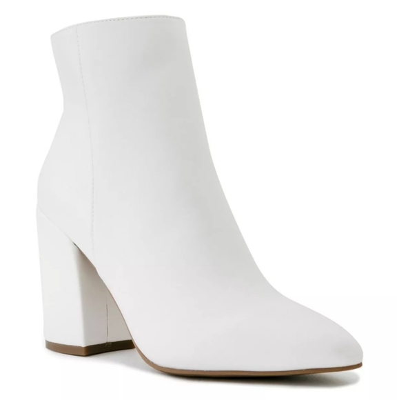 Sugar Shoes - Sugar Evvie Ankle Booties White -10